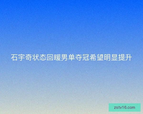 石宇奇状态回暖男单夺冠希望明显提升